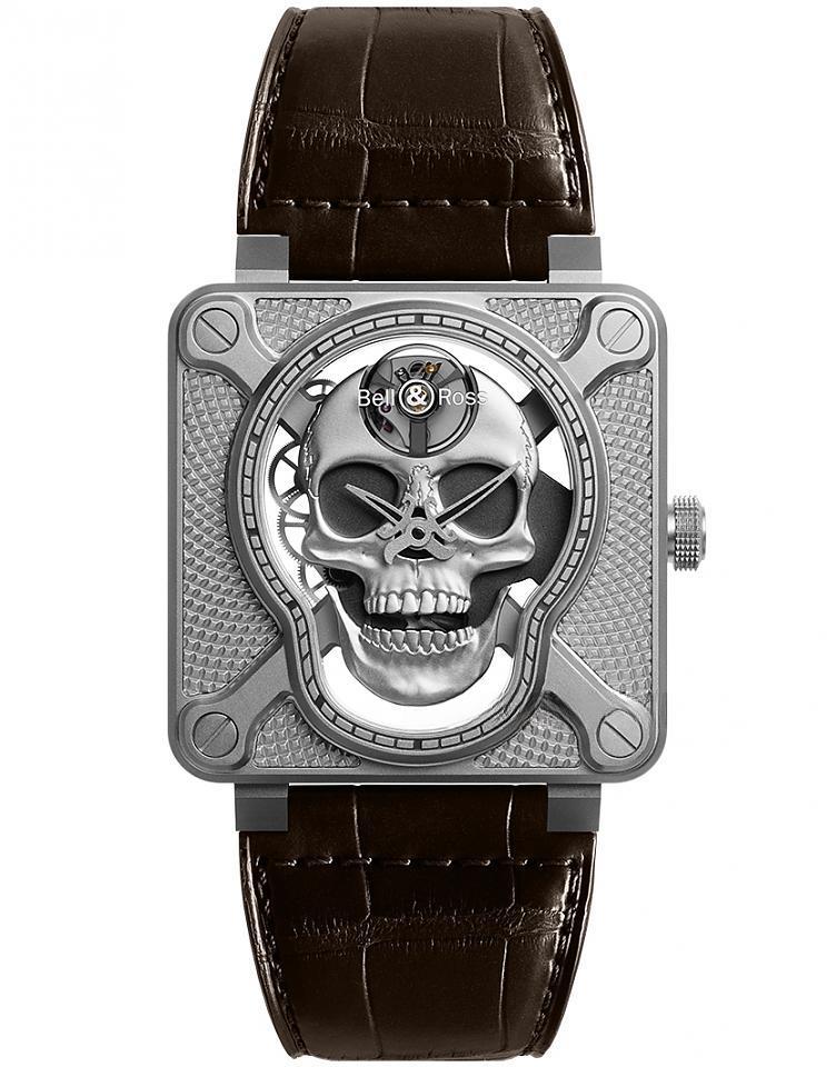 BELL & ROSS BR01-SKULL-SK-ST
