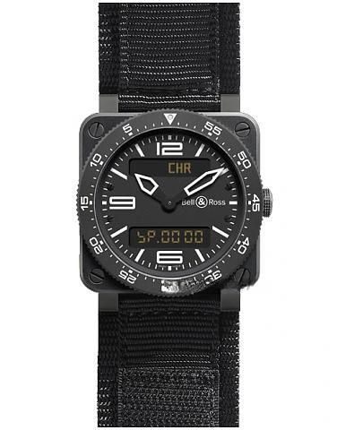 BELL & ROSS （BR 03 Type Aviation Microblasted Steel ）