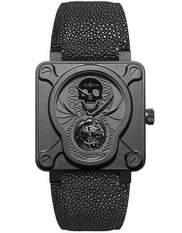 BELL & ROSS BR01-TOURB-SKULL