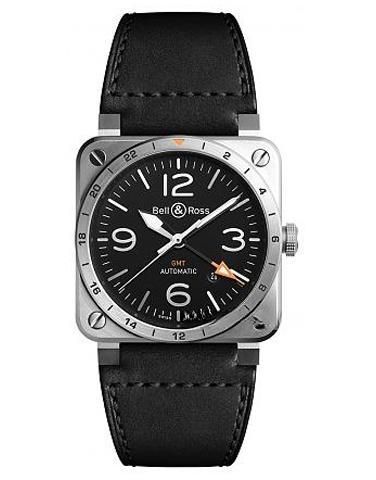 BELL & ROSS BR0393-GMT-ST/SCA