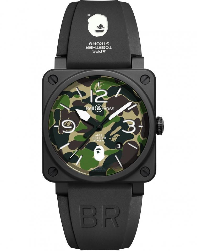 BELL & ROSS BR0392-BAPE-GN-CE