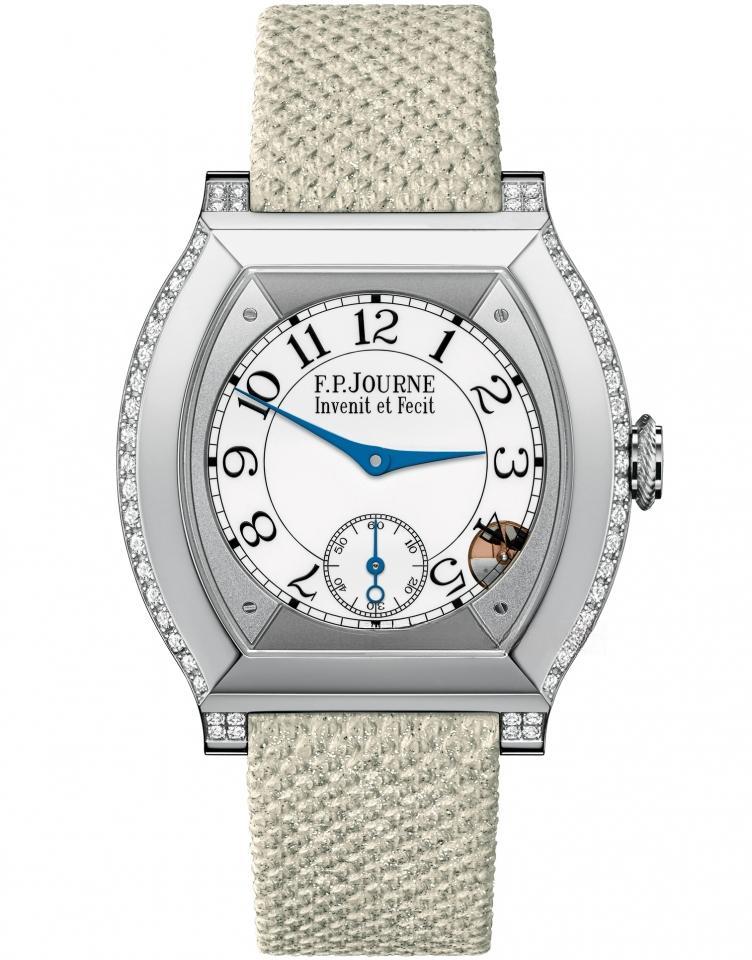 F.P.JOURNE élégante 40 mm 6n gold or platinum 2 rows of diamonds