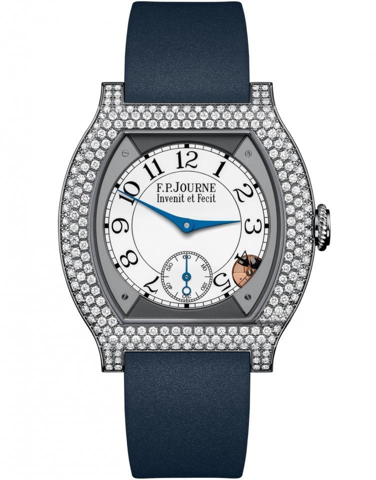 F.P.JOURNE élégante 40 mm titanium 12 rows diamonds