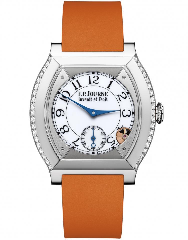 F.P.JOURNE élégante 40 mm titanium 2 rows of diamonds