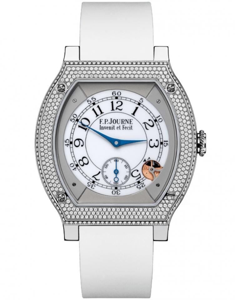 F.P.JOURNE élégante 48mm titanium set with diamonds