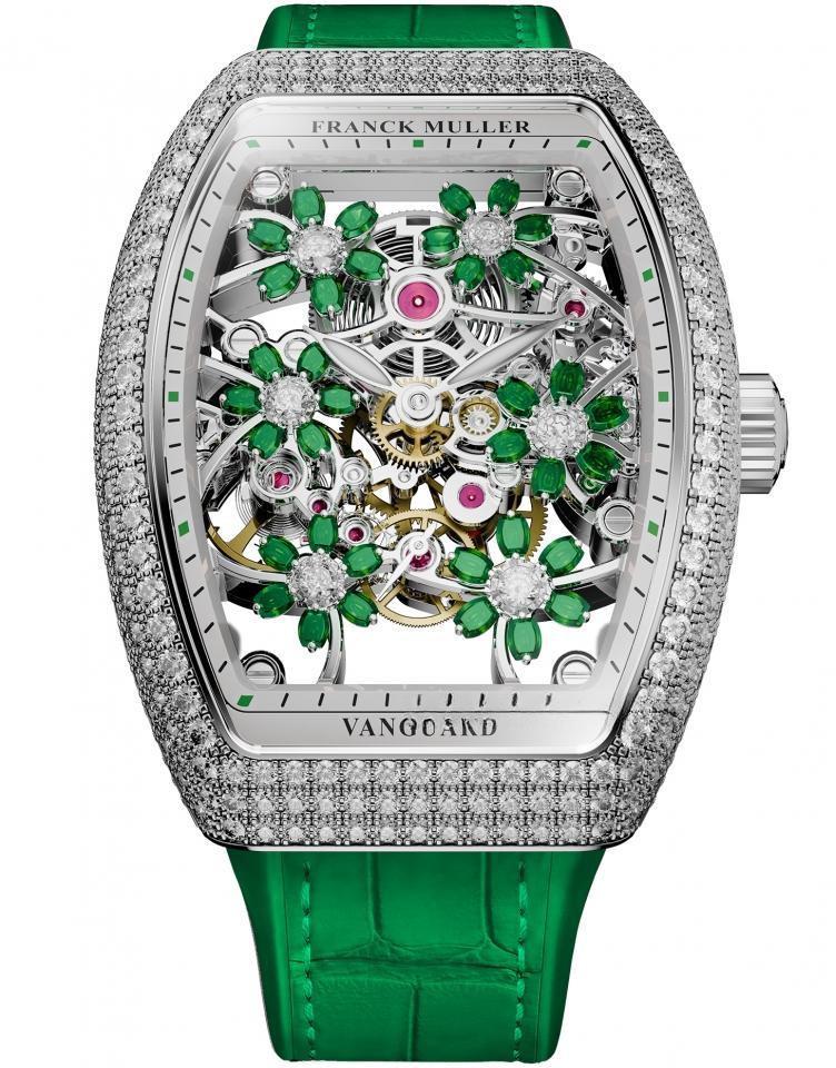 FRANCK MULLER V32 S6 SQT CURVEX FLOWER COLDRM D