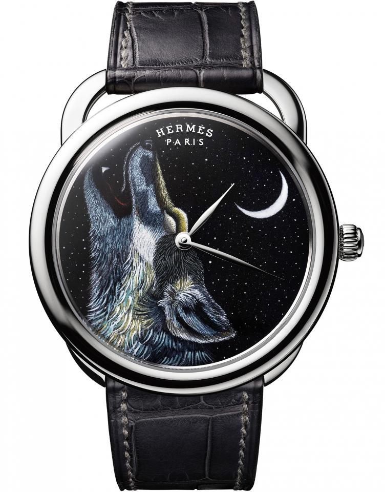 HERMES Arceau Awooooo 琺瑯工藝腕錶