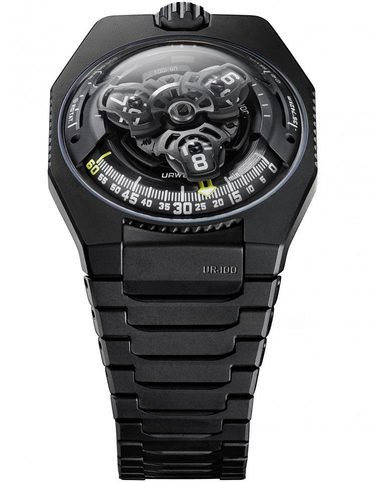 URWERK UR-100V FULL BLACK TITANIUM JACKET