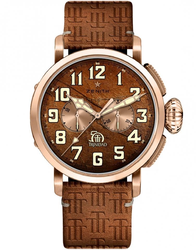 ZENITH （PILOT TYPE 20 CHRONOGRAPH TRINIDAD-18K玫瑰金款）